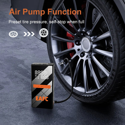 EAFC 1200A Car Jump Starter Power Bank 150PSI Portable Air Pump Car Battery Emergency Boosters Starting Device Car Starter