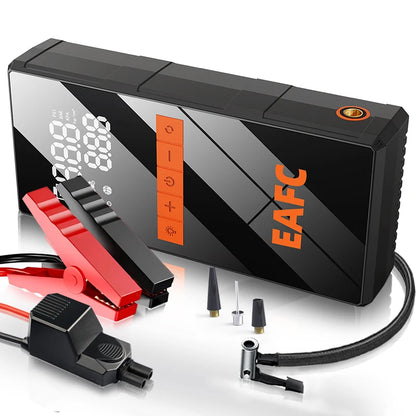 EAFC 1200A Car Jump Starter Power Bank 150PSI Portable Air Pump Car Battery Emergency Boosters Starting Device Car Starter