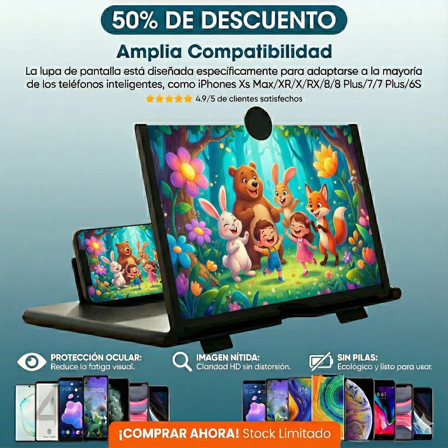 Amplificador de Pantalla HD