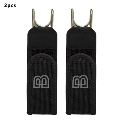 1/2/4/6pcs Metal Hook Elastic Belt Unisex Adjustable Lazy Big Belly Belt Iron Hook Elastic Convenient Design Velcro Waist Buckle