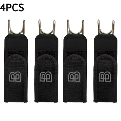 1/2/4/6pcs Metal Hook Elastic Belt Unisex Adjustable Lazy Big Belly Belt Iron Hook Elastic Convenient Design Velcro Waist Buckle