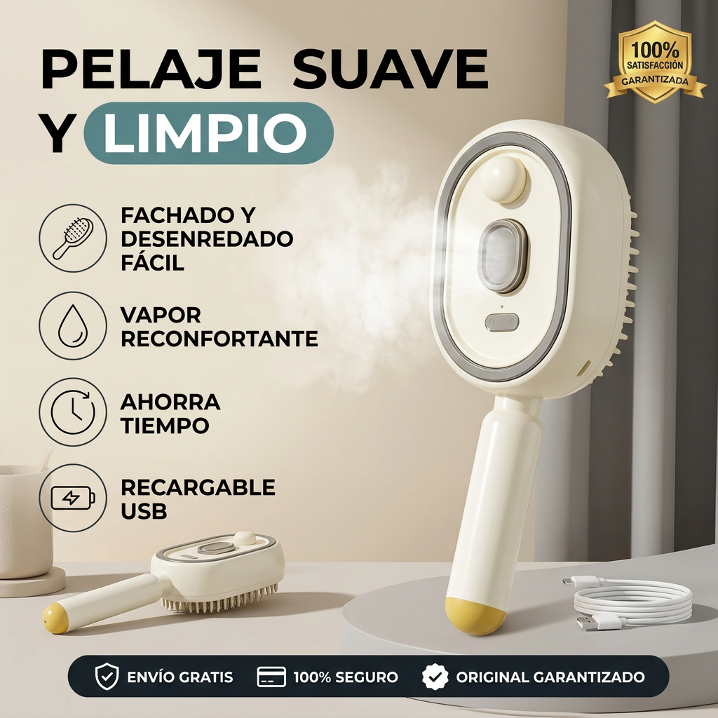 Cepillo Eléctrico Pulverizador 2 en 1